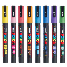 Posca PC-3M Sparkling tones 8er-Set in der Gruppe Stifte / Künstlerstifte / Marker bei Pen Store (110429)