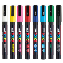 Posca PC-3M Standard Colours 8er-Set in der Gruppe Stifte / Künstlerstifte / Marker bei Pen Store (110430)