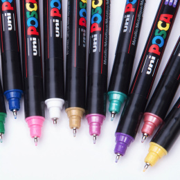 Posca PC-1MR Metallic Colours 8er-Set in der Gruppe Stifte / Künstlerstifte / Marker bei Pen Store (110432)