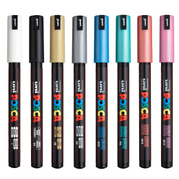 Posca PC-1MR Metallic Colours 8er-Set in der Gruppe Stifte / Künstlerstifte / Marker bei Pen Store (110432)