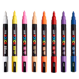 Posca PC-3M Standard Colours 16er-Set in der Gruppe Stifte / Künstlerstifte / Marker bei Pen Store (110435)