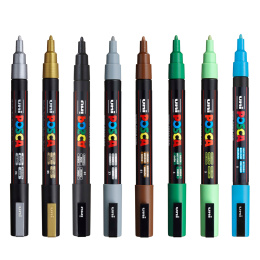 Posca PC-3M Standard Colours 16er-Set in der Gruppe Stifte / Künstlerstifte / Marker bei Pen Store (110435)