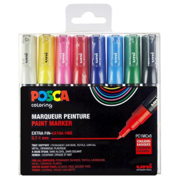Posca PC-1MC Standard Colours 8er-Set in der Gruppe Stifte / Künstlerstifte / Marker bei Pen Store (110436)