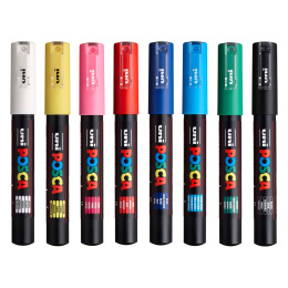 Posca PC-1MC Standard Colours 8er-Set in der Gruppe Stifte / Künstlerstifte / Marker bei Pen Store (110436)