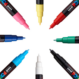 Posca PC-1MC Standard Colours 8er-Set in der Gruppe Stifte / Künstlerstifte / Marker bei Pen Store (110436)