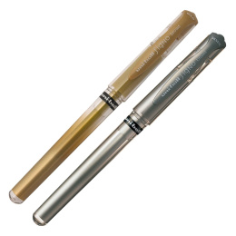 Uni-ball Signo Broad UM-153 Gel - Metallic Silver in der Gruppe Stifte / Schreiben / Gelschreiber bei Pen Store (110444)