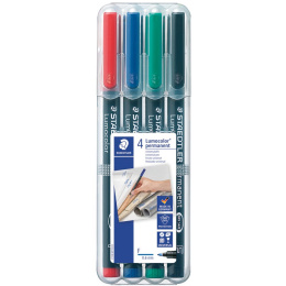 4er-Pack Lumocolor Permanent Fine in der Gruppe Stifte / Etikettierung und Büro / Markierstifte bei Pen Store (110757)