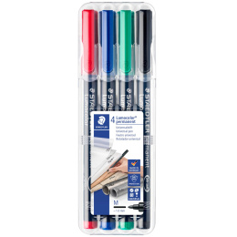 4er-Pack Lumocolor Permanent Medium in der Gruppe Stifte / Etikettierung und Büro / Markierstifte bei Pen Store (110758)