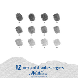 Mars Lumograph 12er-Set Design in der Gruppe Künstlerbedarf / Buntstifte und Bleistifte / Grafit- und Bleistifte bei Pen Store (110871)