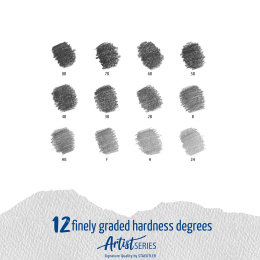 Mars Lumograph 12er-Set Sketching in der Gruppe Künstlerbedarf / Buntstifte und Bleistifte / Grafit- und Bleistifte bei Pen Store (110872)