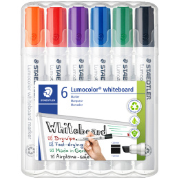 Lumocolor Whiteboard marker Chisel 6-pack in der Gruppe Stifte / Etikettierung und Büro / Whiteboard Marker bei Pen Store (111002)