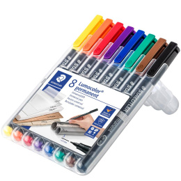 8er-Pack Lumocolor Permanent Superfine in der Gruppe Stifte / Etikettierung und Büro / Markierstifte bei Pen Store (111072)