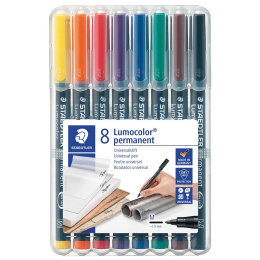 8er-Pack Lumocolor Permanent Medium in der Gruppe Stifte / Etikettierung und Büro / Markierstifte bei Pen Store (111074)