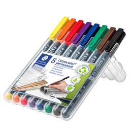 8er-Pack Lumocolor Permanent Medium in der Gruppe Stifte / Etikettierung und Büro / Markierstifte bei Pen Store (111074)