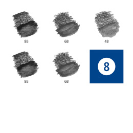 Mars Lumograph Aqua 5er-Pack in der Gruppe Stifte / Künstlerstifte / Aquarellstifte bei Pen Store (111230)