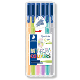 Triplus Color Pastell 6er-Pack in der Gruppe Stifte / Schreiben / Fineliner bei Pen Store (111234)