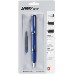 Safari Blue Füllfederhalter + pouch in der Gruppe Stifte / Fine Writing / Füllfederhalter bei Pen Store (111450)