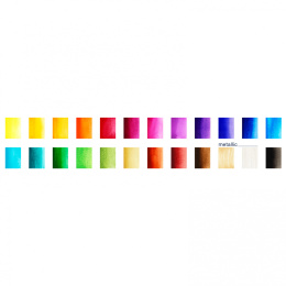 Aquarell-Set 24 Farben + Wasserpinsel in der Gruppe Künstlerbedarf / Künstlerfarben / Aquarell bei Pen Store (111744)