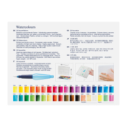 Aquarell-Set 36 Farben + Wasserpinsel in der Gruppe Künstlerbedarf / Künstlerfarben / Aquarell bei Pen Store (111745)