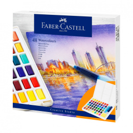 Aquarell-Set 48 Farben + Wasserpinsel in der Gruppe Künstlerbedarf / Künstlerfarben / Aquarell bei Pen Store (111746)