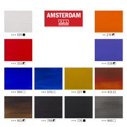 Amsterdam Acrylfarbe Urban Landscape Set 12 × 20 ml in der Gruppe Künstlerbedarf / Künstlerfarben / Acrylfarbe bei Pen Store (111748)