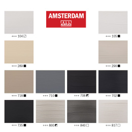 Amsterdam Acrylfarbe Grey Set 12 × 20 ml in der Gruppe Künstlerbedarf / Künstlerfarben / Acrylfarbe bei Pen Store (111749)