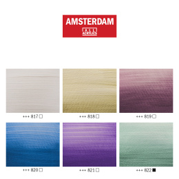 Amsterdam Acrylfarbe Pearl Set 6 x 20 ml in der Gruppe Künstlerbedarf / Künstlerfarben / Acrylfarbe bei Pen Store (111753)