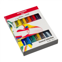 Amsterdam Acrylfarbe Standard-Set 12 x 20 ml in der Gruppe Künstlerbedarf / Künstlerfarben / Acrylfarbe bei Pen Store (111757)