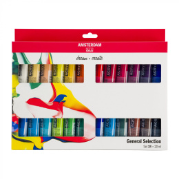 Amsterdam Acrylfarbe Standard-Set 24 x 20 ml in der Gruppe Künstlerbedarf / Künstlerfarben / Acrylfarbe bei Pen Store (111758)