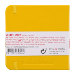 Sketchbook Golden Yellow 12x12 cm in der Gruppe Papier & Blöcke / Künstlerblöcke / Skizzenbücher bei Pen Store (111770)