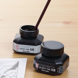Cartoonist Sumi Ink 60 ml Black in der Gruppe Künstlerbedarf / Künstlerfarben / Tusche und Tinte bei Pen Store (111801)