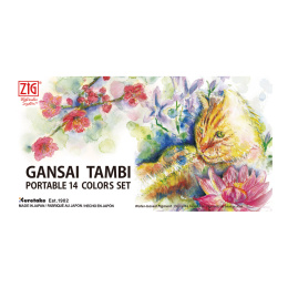Gansai Tambi Portable Aquarellfarben-Set x 14 in der Gruppe Künstlerbedarf / Künstlerfarben / Aquarell bei Pen Store (111864)