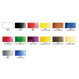 Gansai Tambi Portable Aquarellfarben-Set x 14 in der Gruppe Künstlerbedarf / Künstlerfarben / Aquarell bei Pen Store (111864)