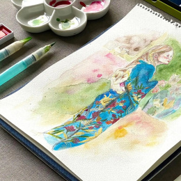 Gansai Tambi Portable Aquarellfarben-Set x 14 in der Gruppe Künstlerbedarf / Künstlerfarben / Aquarell bei Pen Store (111864)