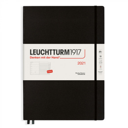 Calendar 2021 12M Weekly Planner A4 Black in der Gruppe Papier & Blöcke / Kalender und Terminkalender / 12 Monate Tageskalender bei Pen Store (112298)