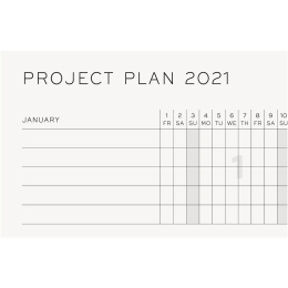 Calendar 2021 12M Weekly Planner A5 Bellini in der Gruppe Papier & Blöcke / Kalender und Terminkalender / 12 Monate Tageskalender bei Pen Store (112300)