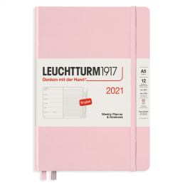 Calendar 2021 12M Weekly Planner A5 Powder in der Gruppe Papier & Blöcke / Kalender und Terminkalender / 12 Monate Tageskalender bei Pen Store (112312)