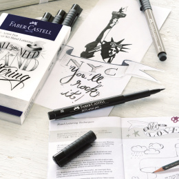 PITT Artist Hand Lettering Starter Set 8er-Etui in der Gruppe Basteln & Hobby / Kalligrafie / Lettering Set bei Pen Store (112444)