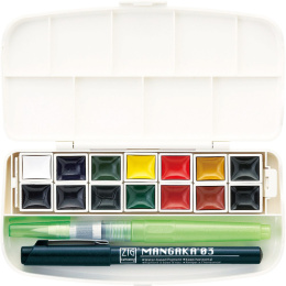 Transparent Watercolor Set x 14 in der Gruppe Künstlerbedarf / Künstlerfarben / Aquarell / Aquarellfarbe im Napf bei Pen Store (112513)