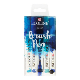 Ecoline Brush Pen Blue 5er-Pack in der Gruppe Stifte / Künstlerstifte / Pinselstifte bei Pen Store (112558)