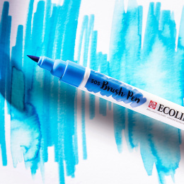 Ecoline Brush Pen Blue 5er-Pack in der Gruppe Stifte / Künstlerstifte / Pinselstifte bei Pen Store (112558)