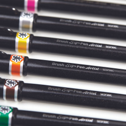 Artist Brush Sign Pen 12er-Set in der Gruppe Stifte / Künstlerstifte / Pinselstifte bei Pen Store (112573)