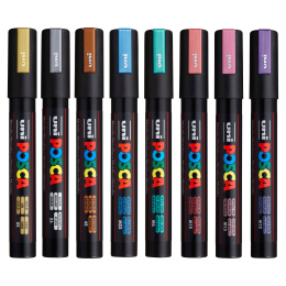 Posca PC-5M Metallic Colours 8er-Set in der Gruppe Stifte / Künstlerstifte / Marker bei Pen Store (112630)