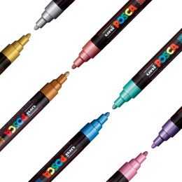 Posca PC-5M Metallic Colours 8er-Set in der Gruppe Stifte / Künstlerstifte / Marker bei Pen Store (112630)