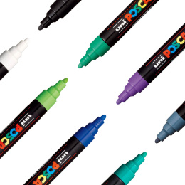 Posca PC-5M Cool Colours 8er-Set in der Gruppe Stifte / Künstlerstifte / Marker bei Pen Store (112632)