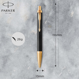 IM Premium Black/Gold Kugelschreiber in der Gruppe Stifte / Fine Writing / Kugelschreiber bei Pen Store (112682)