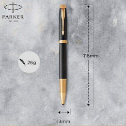 IM Premium Black/Gold Tintenroller in der Gruppe Stifte / Fine Writing / Tintenroller bei Pen Store (112685)