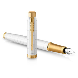IM Premium Pearl/Gold Füllfederhalter in der Gruppe Stifte / Fine Writing / Füllfederhalter bei Pen Store (112687_r)