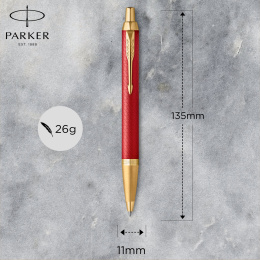 IM Premium Red/Gold Kugelschreiber in der Gruppe Stifte / Fine Writing / Kugelschreiber bei Pen Store (112690)