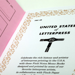 United States of Letterpress A 3er-Pack in der Gruppe Papier & Blöcke / Schreiben und Notizen / Notizblock und Notizhefte bei Pen Store (125129)
